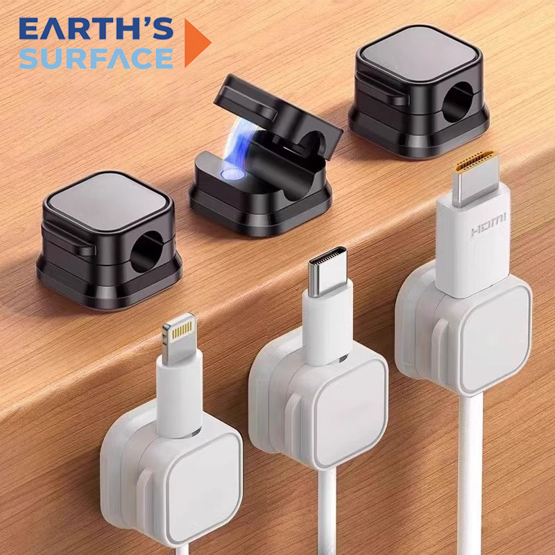 Magnetic Charging Cable - 자석식 케이블 클립 와인더 홀더 접착식