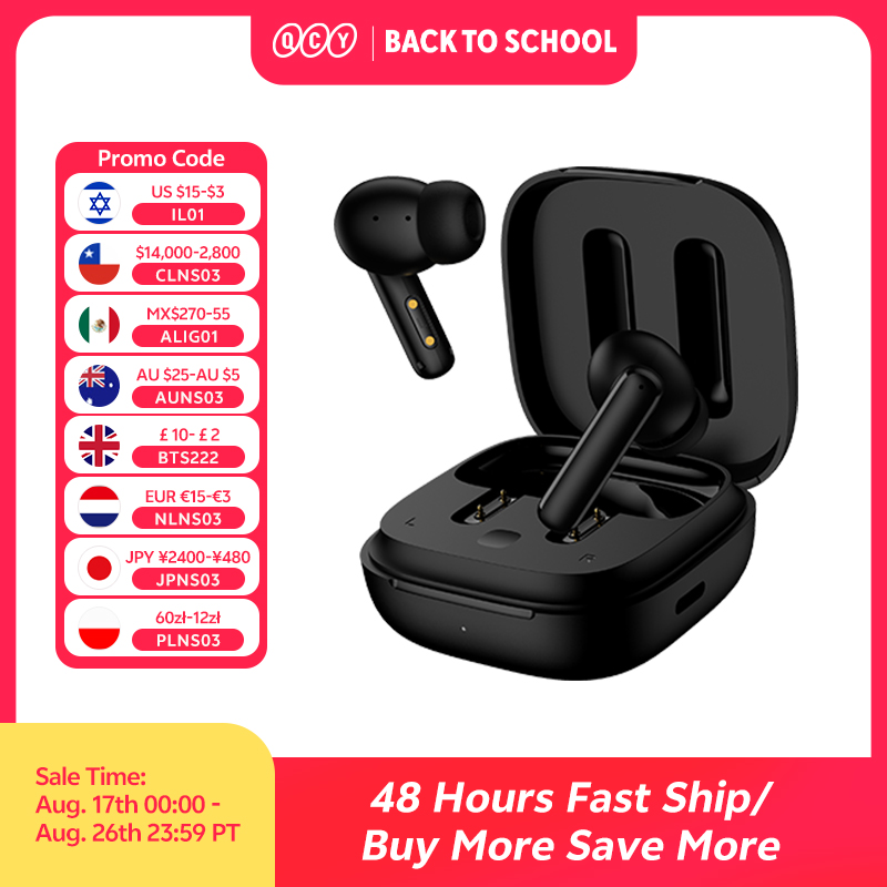 Earbuds Anc Wireless - 큐씨와이 T13 ANC 무선 이어폰, 블루투스
