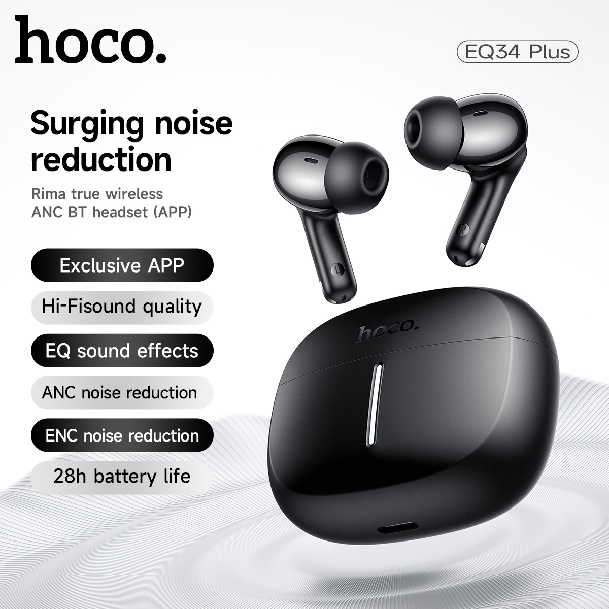 Earbuds Anc Wireless - HOCO ANC 능동 소음 감소 무선