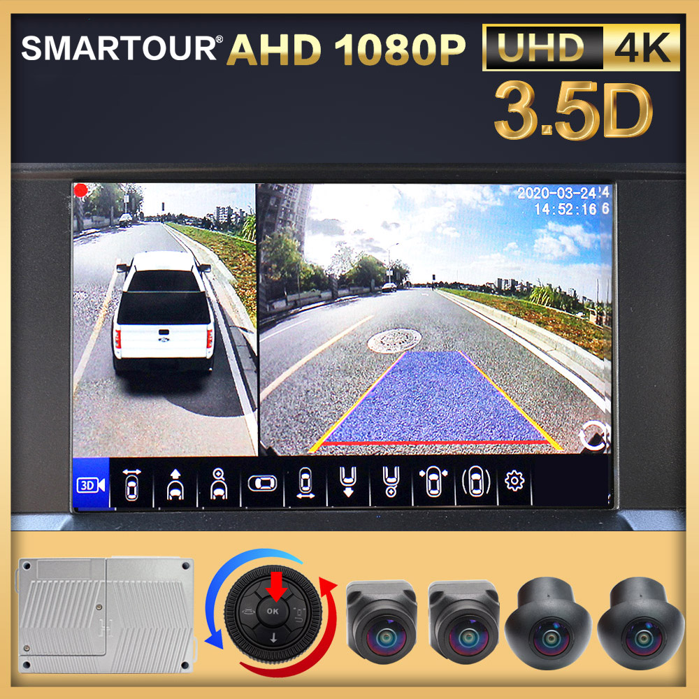 Panoramic Dash Cam 360 - SMARTOUR HD 1080P 3.5D 360도 버드