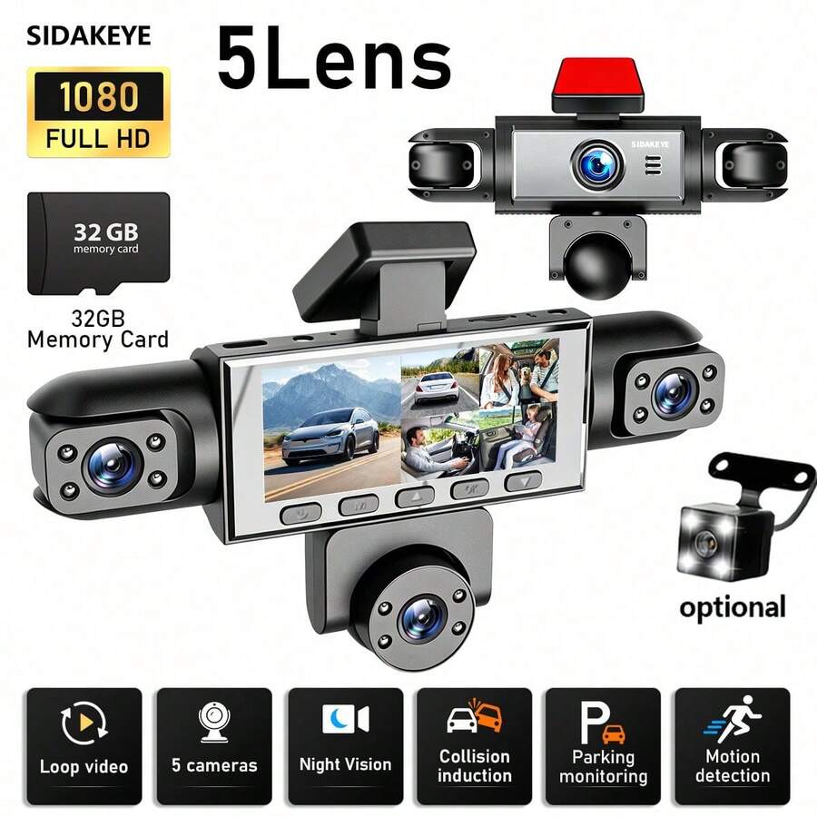 Panoramic Dash Cam 360 - 스카이워스 시다키이 360 ° 파노라마 5방향