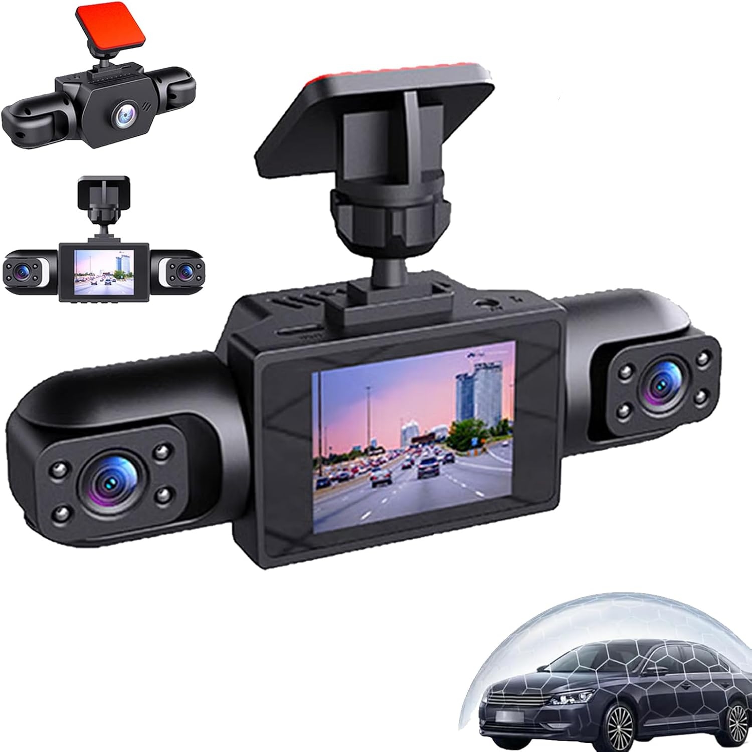 Panoramic Dash Cam 360 - 360도 1080P 파노라마 전방위 블랙박스 2인치