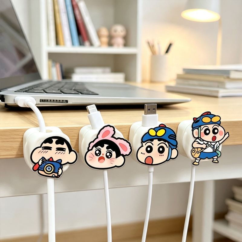 Magnetic Charging Cable - 귀여운 크레용신짱 자석 케이블 홀더 데스크탑