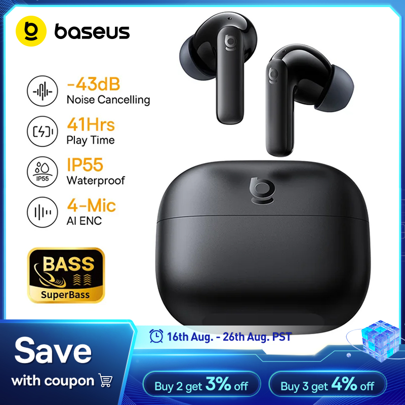 Earbuds Anc Wireless - 베이스어스 베이스 EP10/BP1 NC -43dB 노이즈