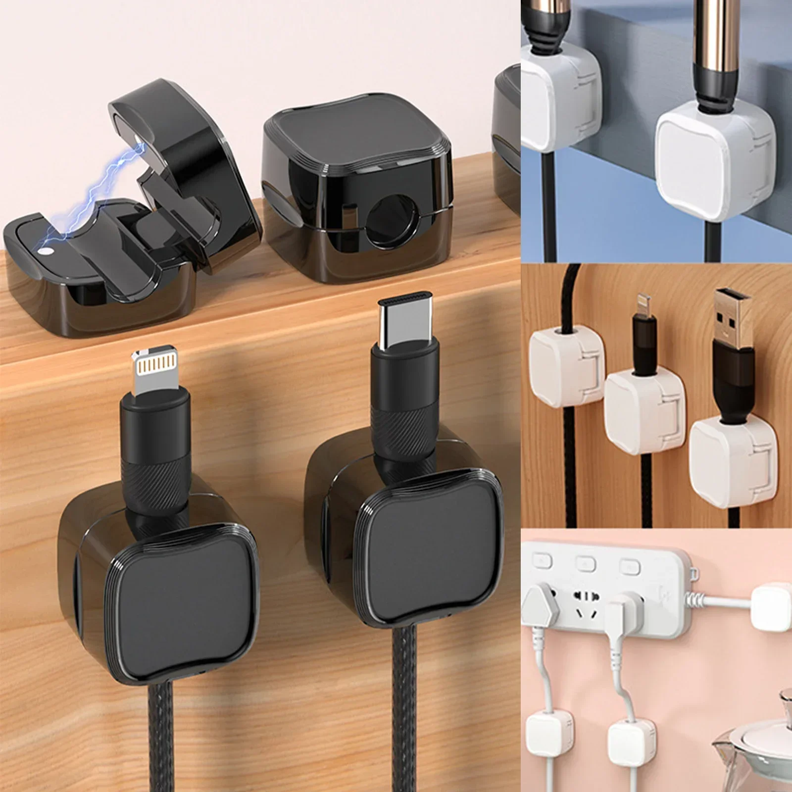 6/12/24PCS 마그네틱 케이블 주최자 클립 케이블 - Magnetic Charging Cable 리뷰 및 가격