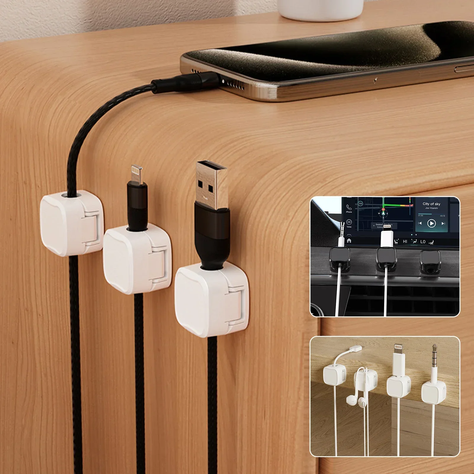 6/12/24PCS 마그네틱 케이블 주최자 클립 케이블 - Magnetic Charging Cable 리뷰 및 가격