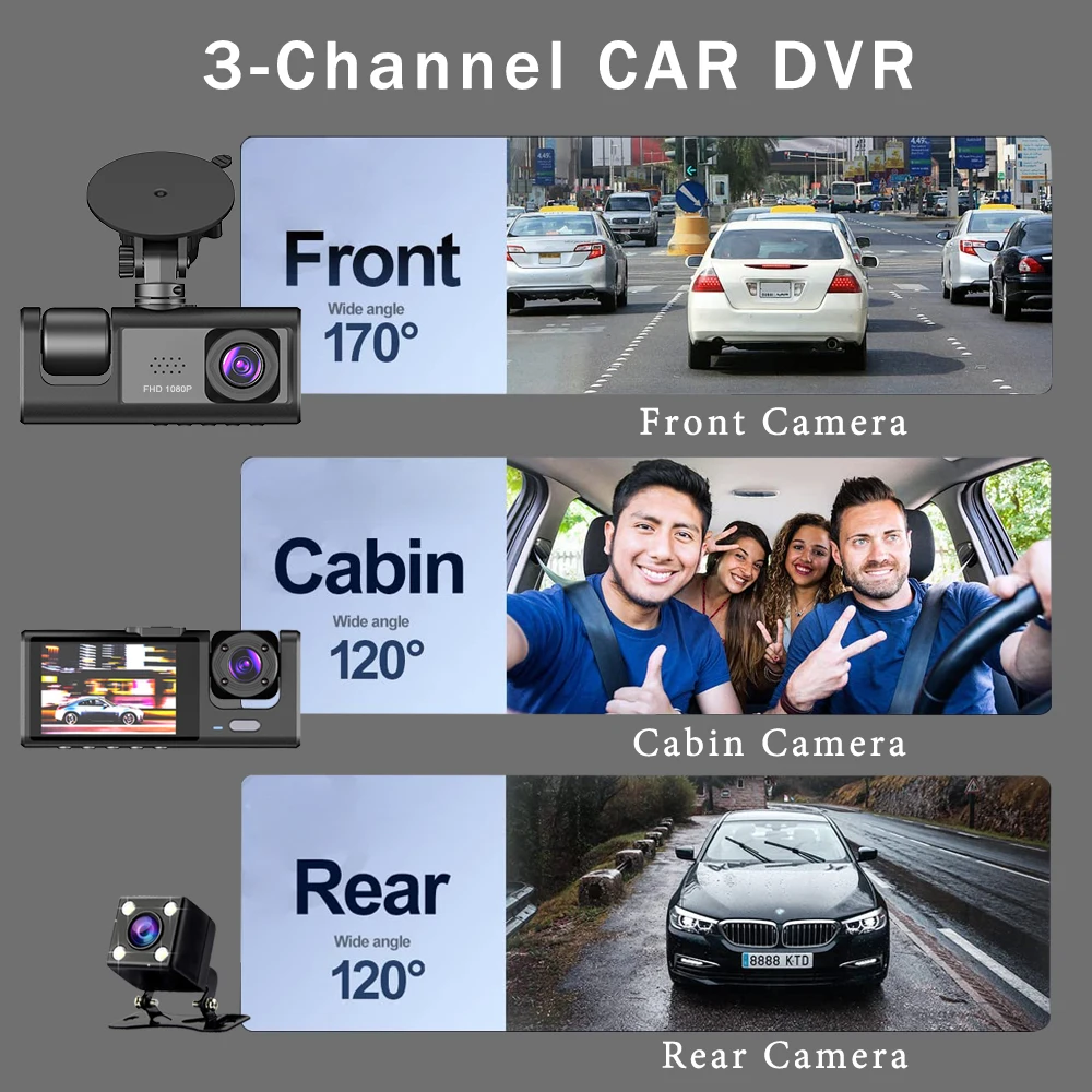 2.0인치 자동차 DVR 대시 캠 HD 대시 카메라 3 - Panoramic Dash Cam 360 리뷰 및 가격