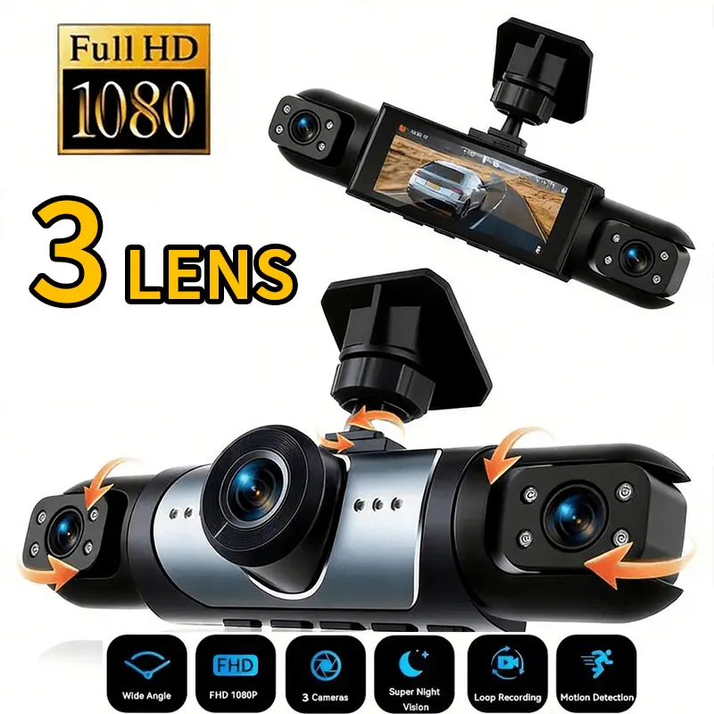 360 °   파노라마 3채널 블랙박스, G-센서, 2 - Panoramic Dash Cam 360 리뷰 및 가격
