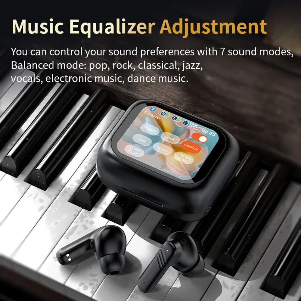 블루투스 5.4 풀 터치 스크린 헤드폰 스마트 LCD  - Earbuds Anc Wireless 리뷰 및 가격