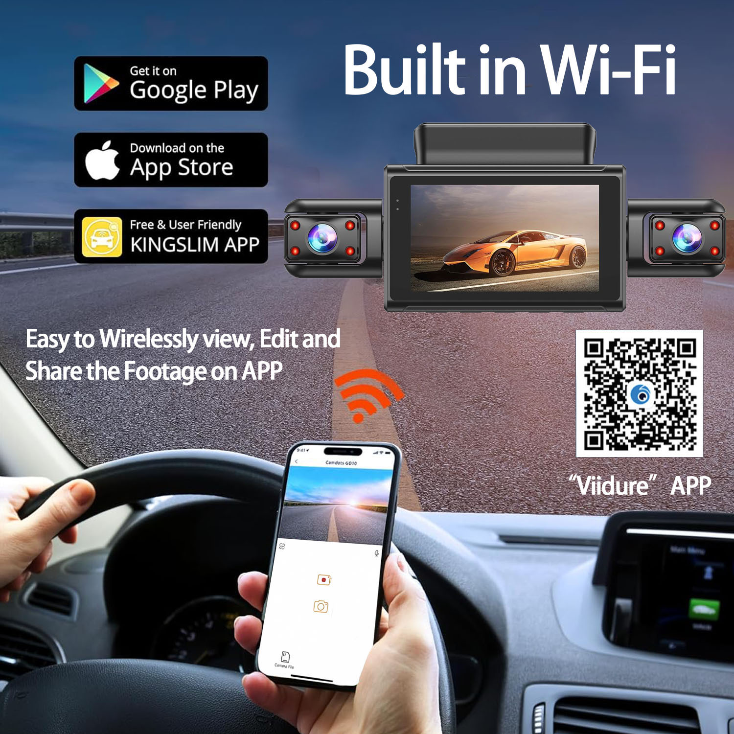 360도 4채널 대시캠 차량용 DVR WiFi 2.5K - Panoramic Dash Cam 360 리뷰 및 가격