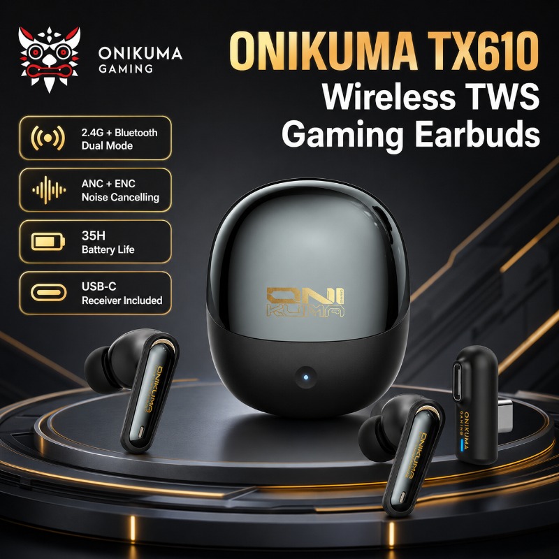 ONIKUMA TX610 무선 게이밍 이어버드 듀얼 모 - Earbuds Anc Wireless 리뷰 및 가격