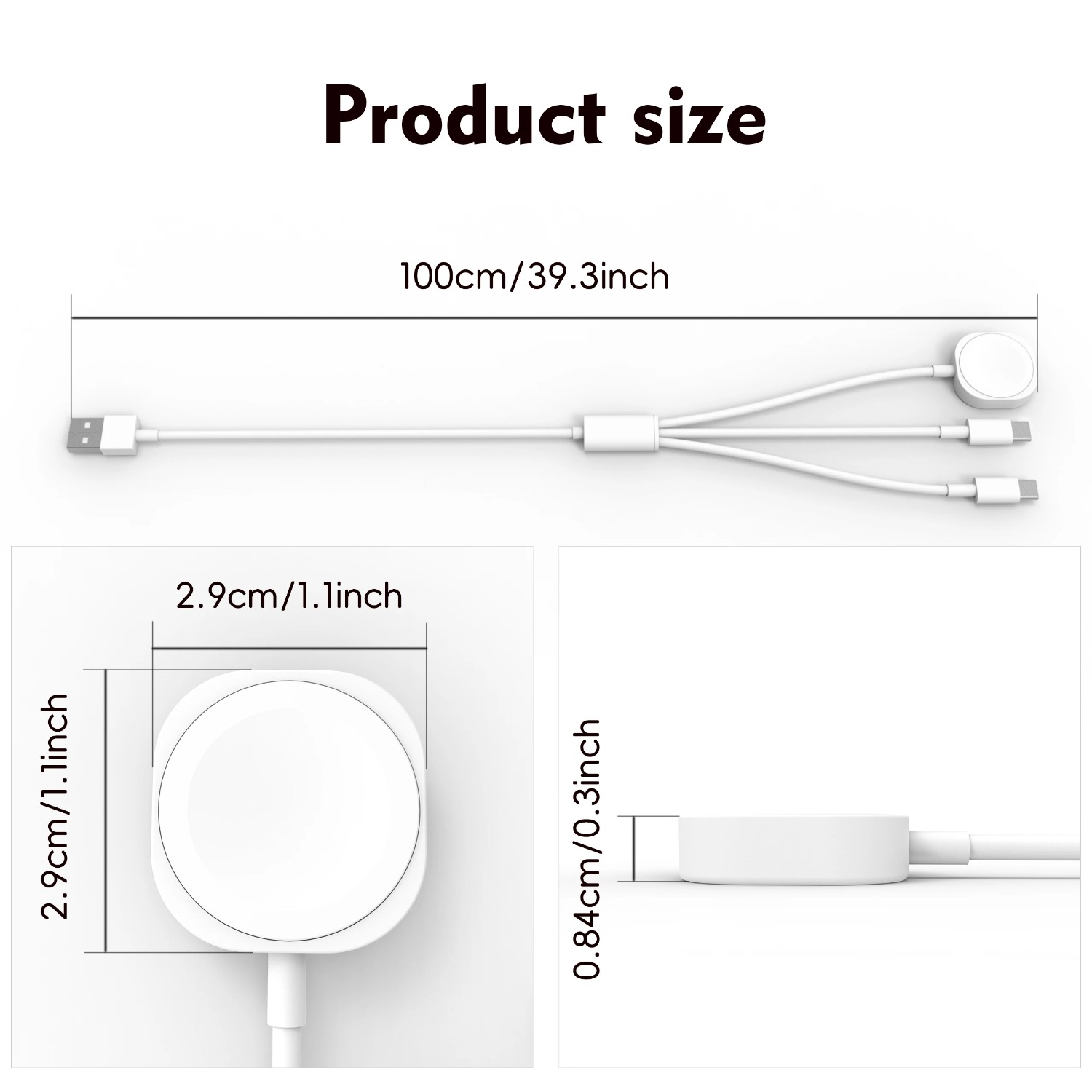 3 in 1 마그네틱 시계 충전기 폰 충전 케이블 (아 - Magnetic Charging Cable 리뷰 및 가격
