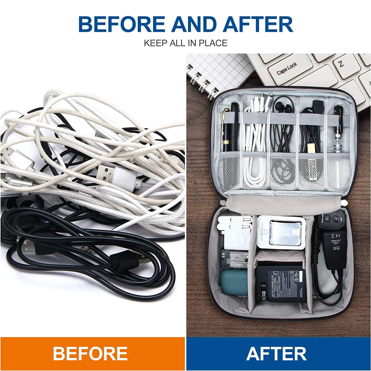 휴대용 디지털 저장 가방 USB 가제트 방수 케이블 주 - Electronics Gadgets In China 리뷰 및 가격